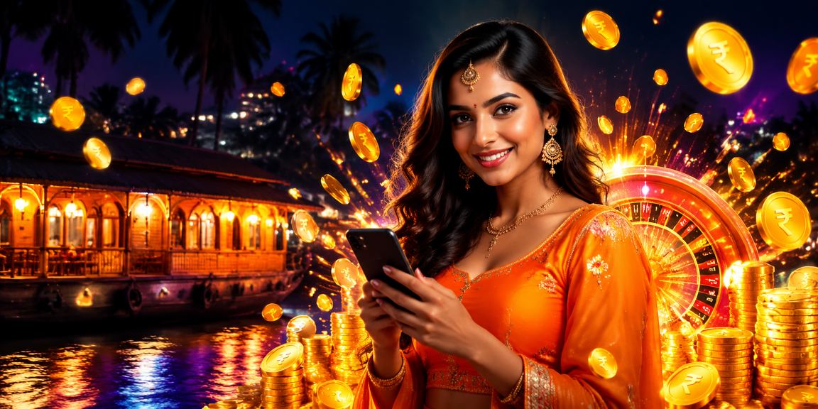 Mobile casino display with Rupee currency in Kerala setting