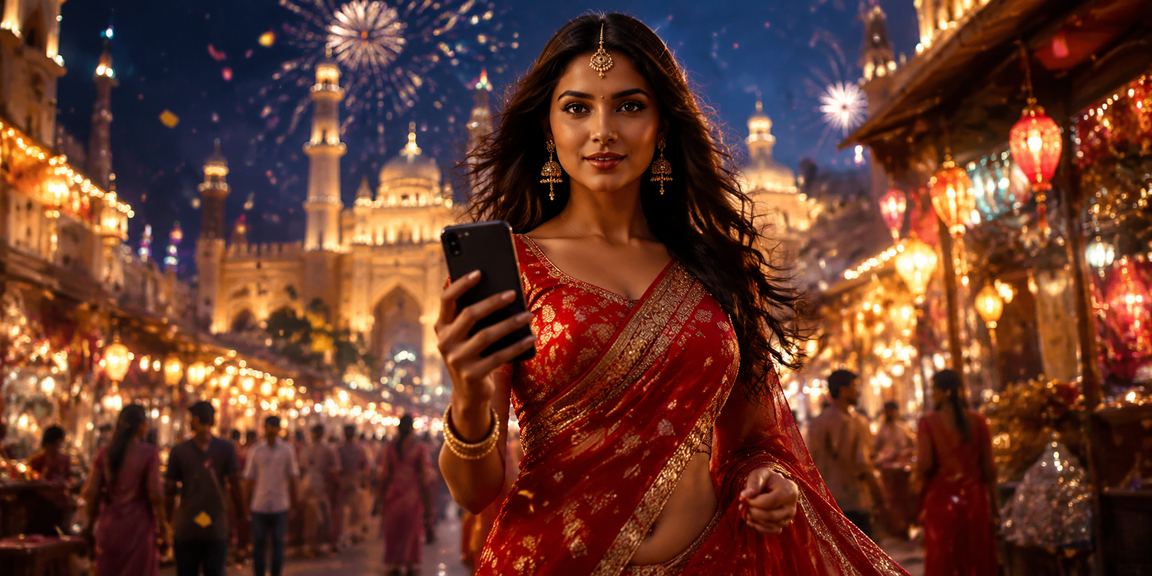 Mobile casino user playing in Lucknow old city area